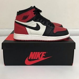 Jordan 1 Bred Toe Size 6